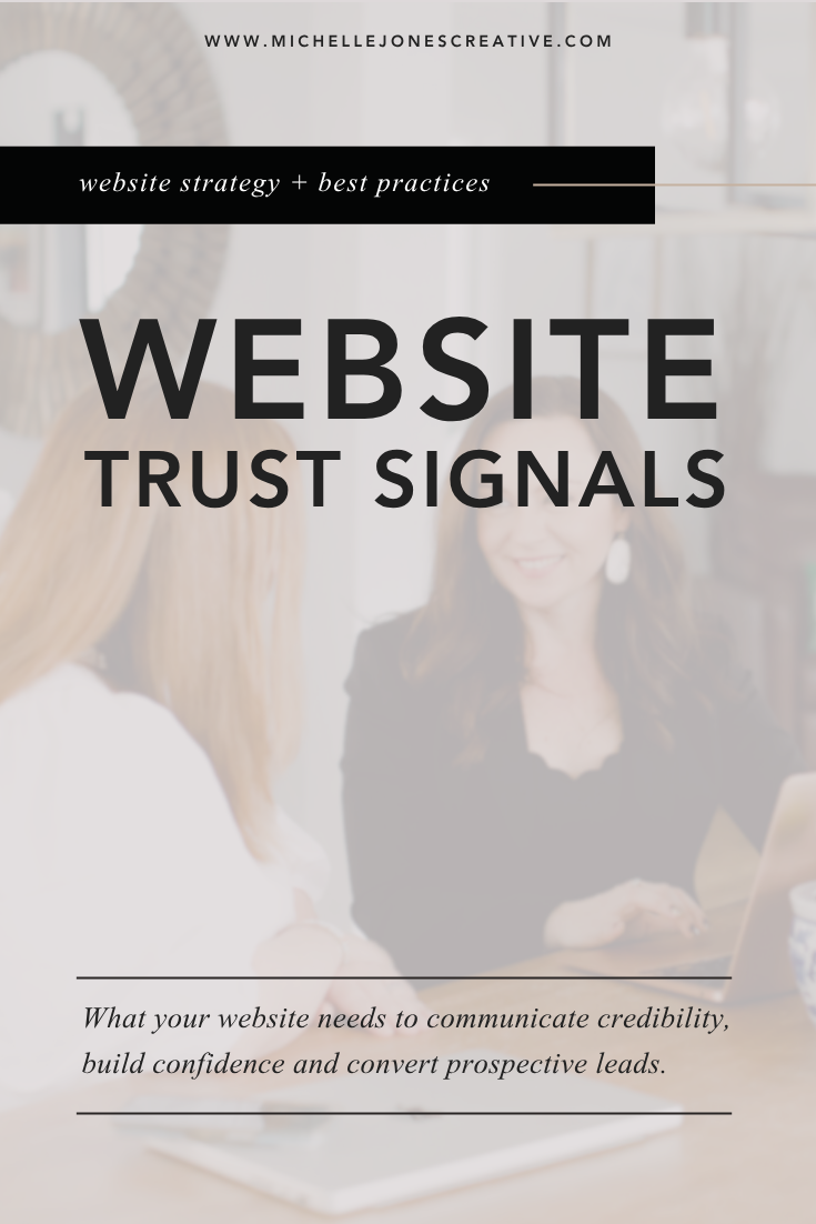 Website trust signals for B2B website conversions