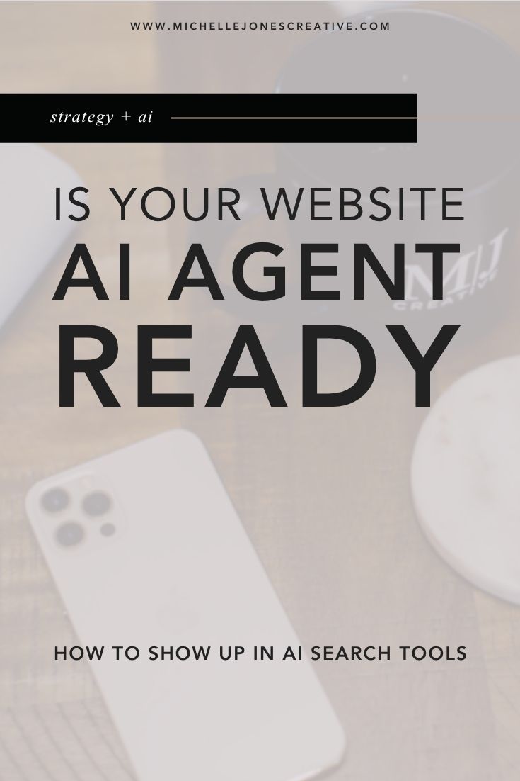 Graphic to represent if your website is AI agent ready